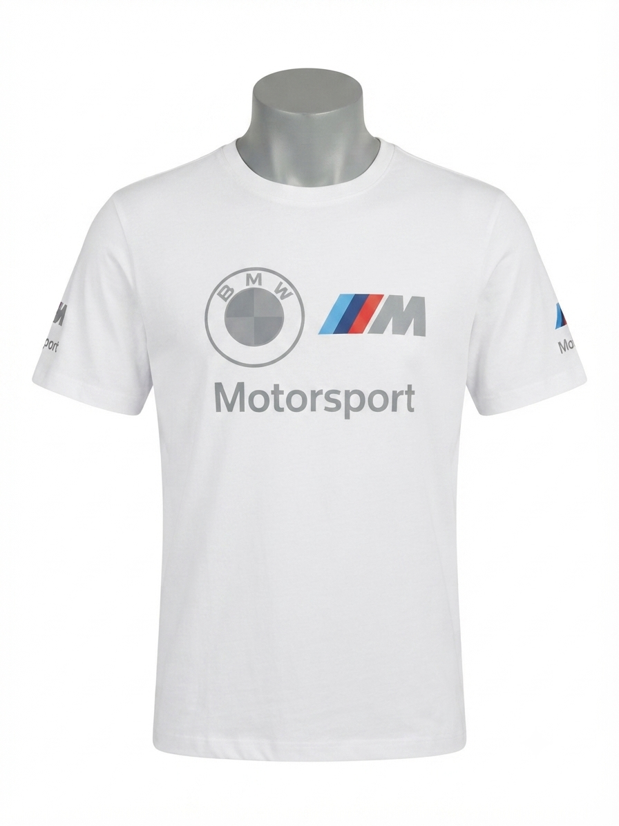 Beyaz Motor Tişört